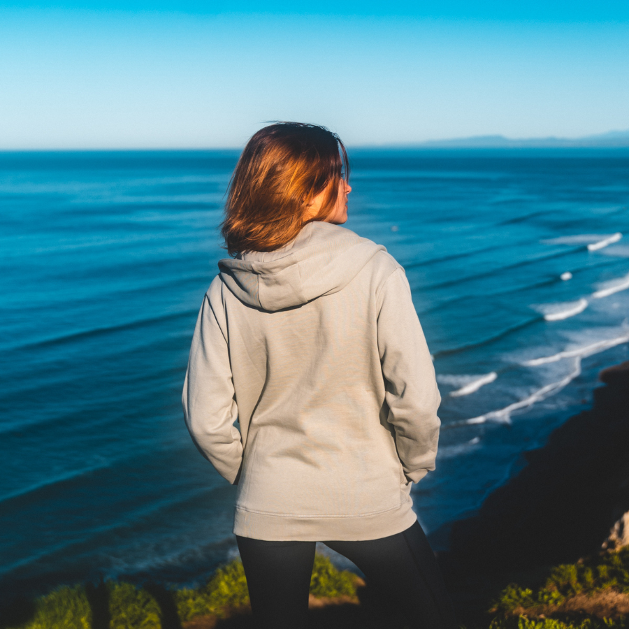 Women's Organic Zip-Up Hoodie - Grey