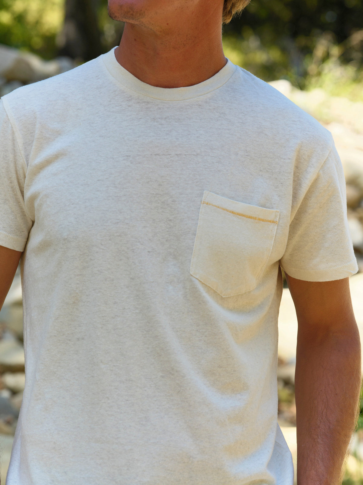 Mollusk Hemp Pocket Tee - Men's All Natural Hemp Cotton Pocket T-Shirt