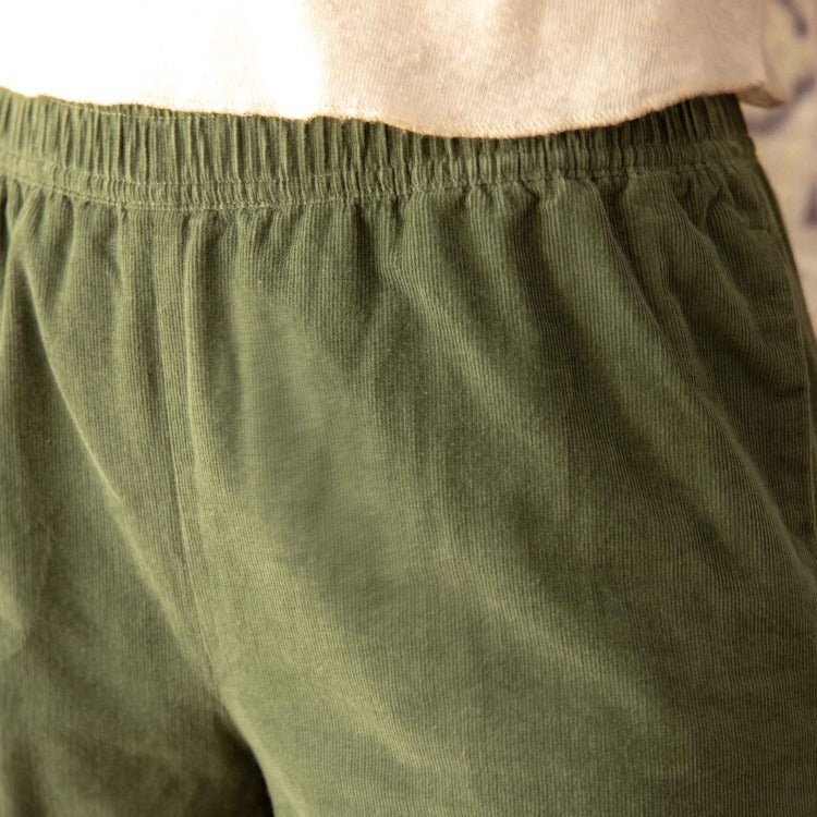 Corduroy Shorts - Forest Green