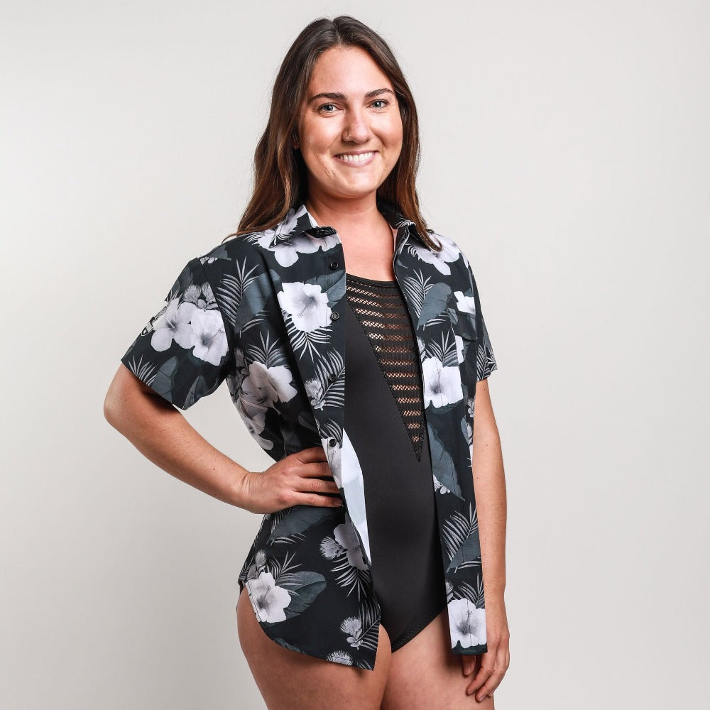 Aloha Shirt Rash Guard (Unisex) - Recycled