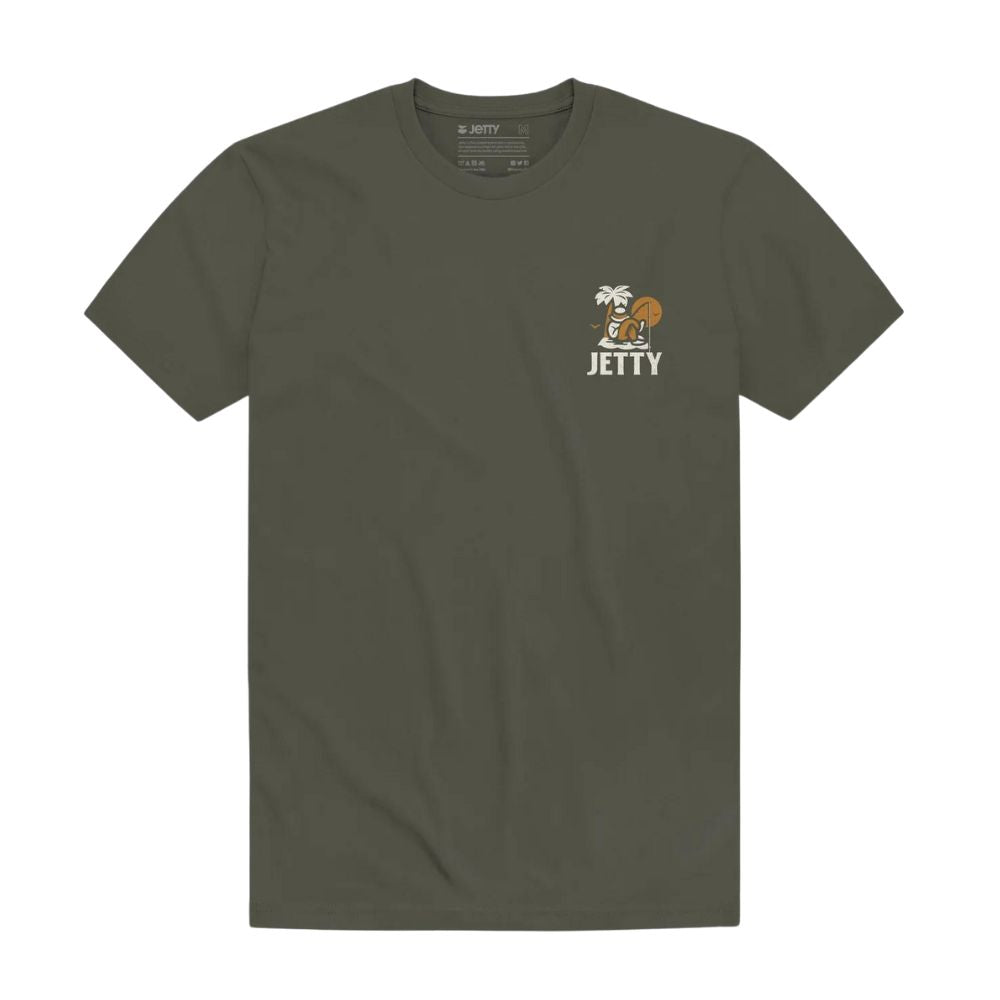 Jetty Stranded tee military green olive