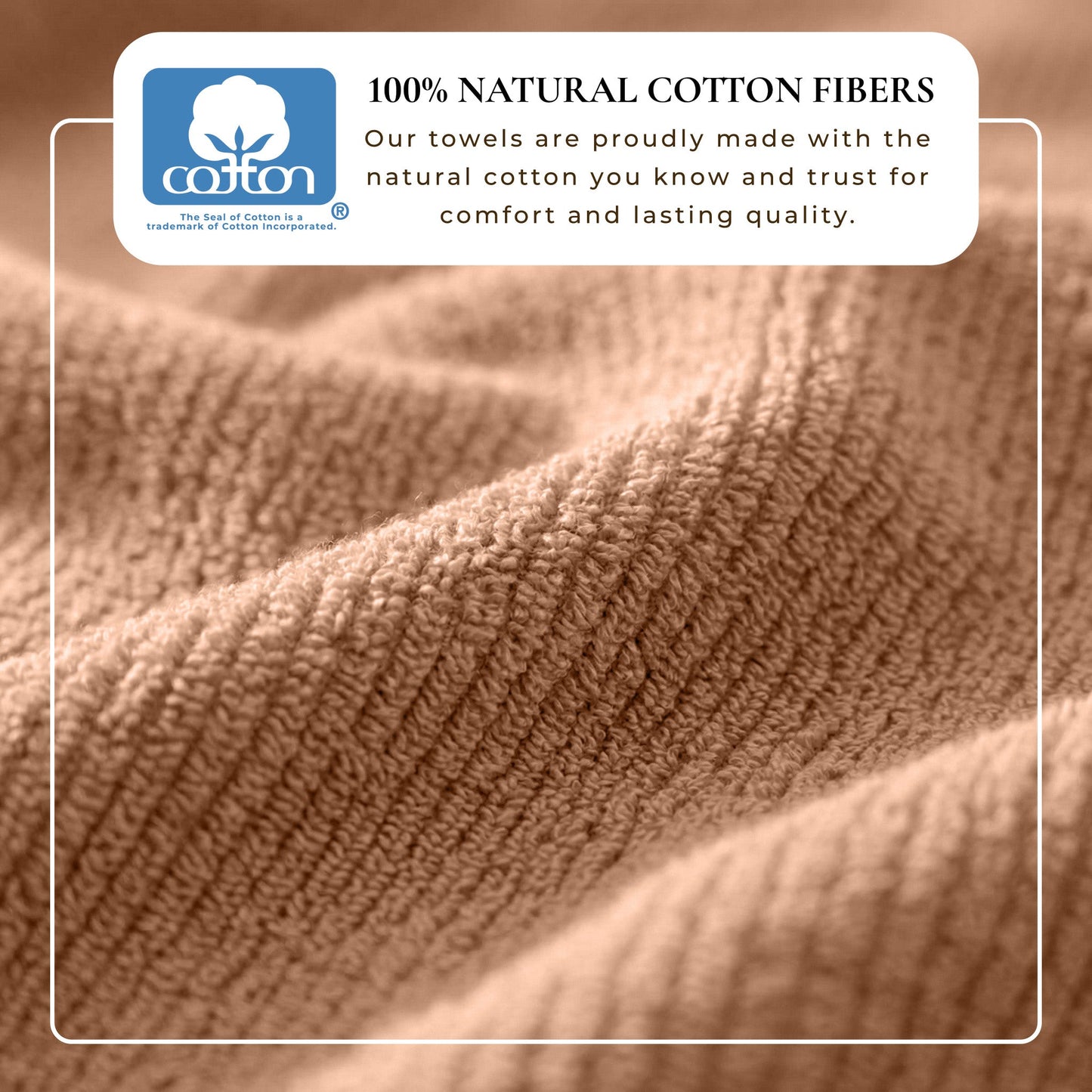 Turkish Cotton Ribbed 6-Piece Bath Towel Set - Georgiana Collection