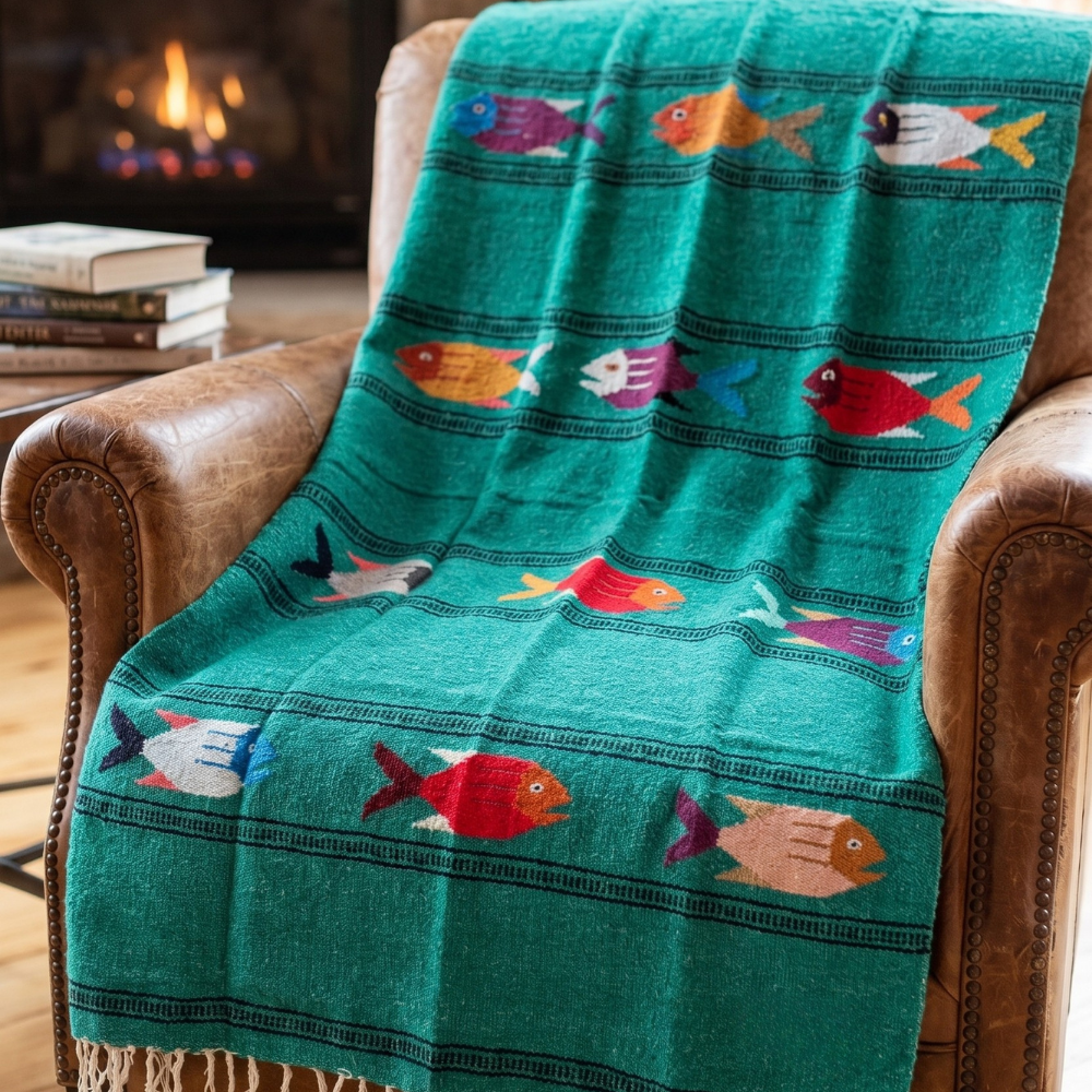 Fish Blanket | Beach Throw Blanket | Ocean Lovers