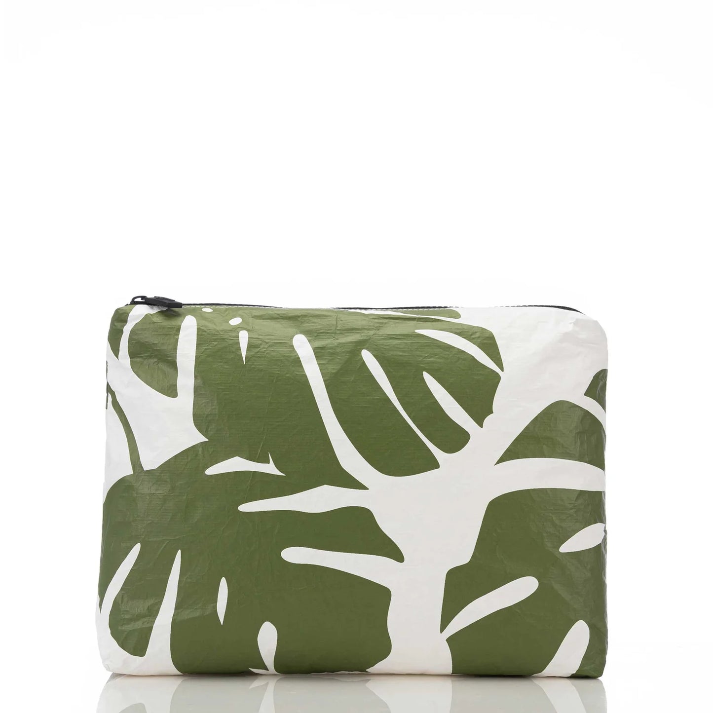 Mid Pouch - Monstera - Seaweed