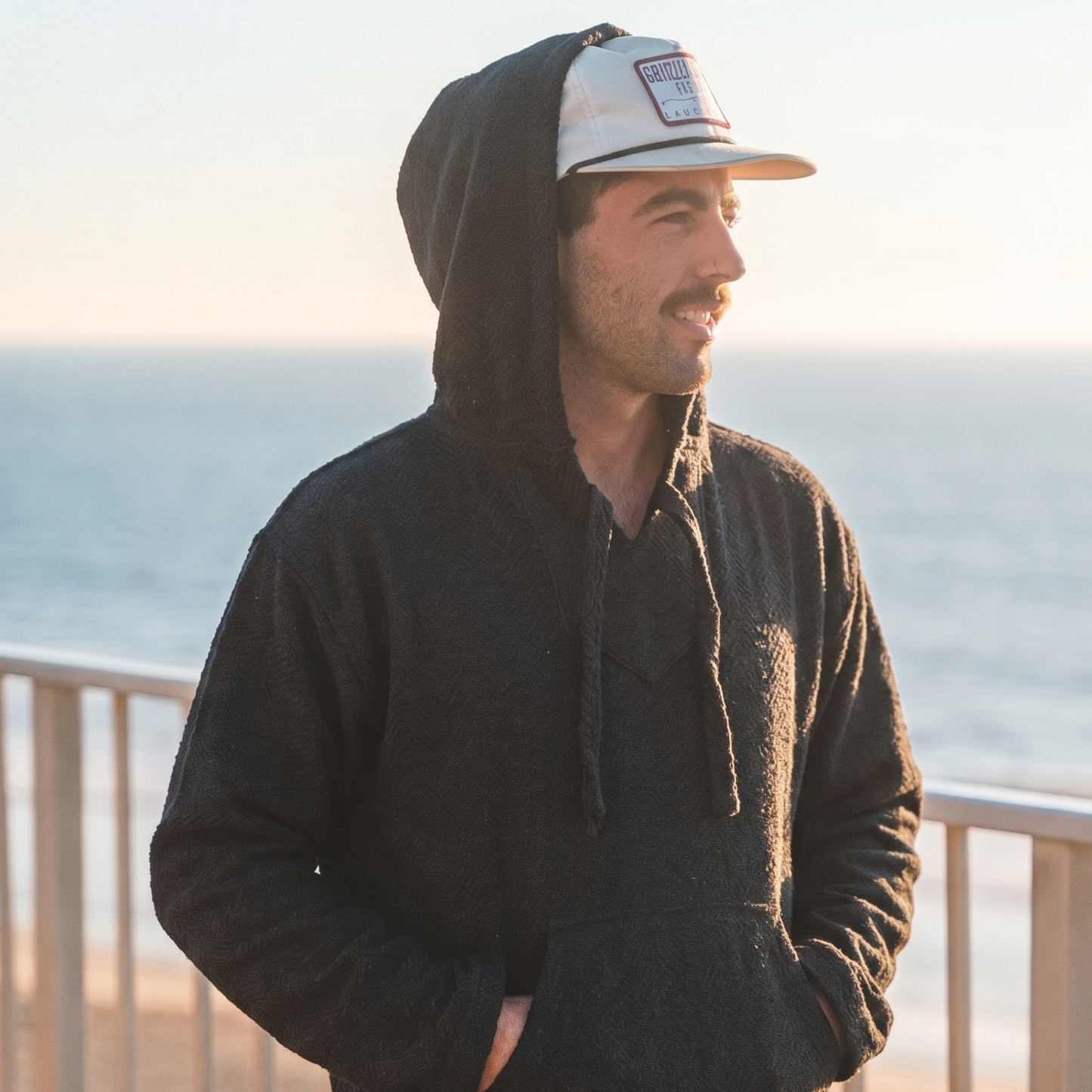 Authentic Baja Hoodie - Solid Black
