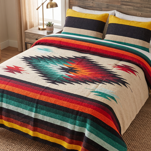Fire & Ice Aztec Diamond Blanket