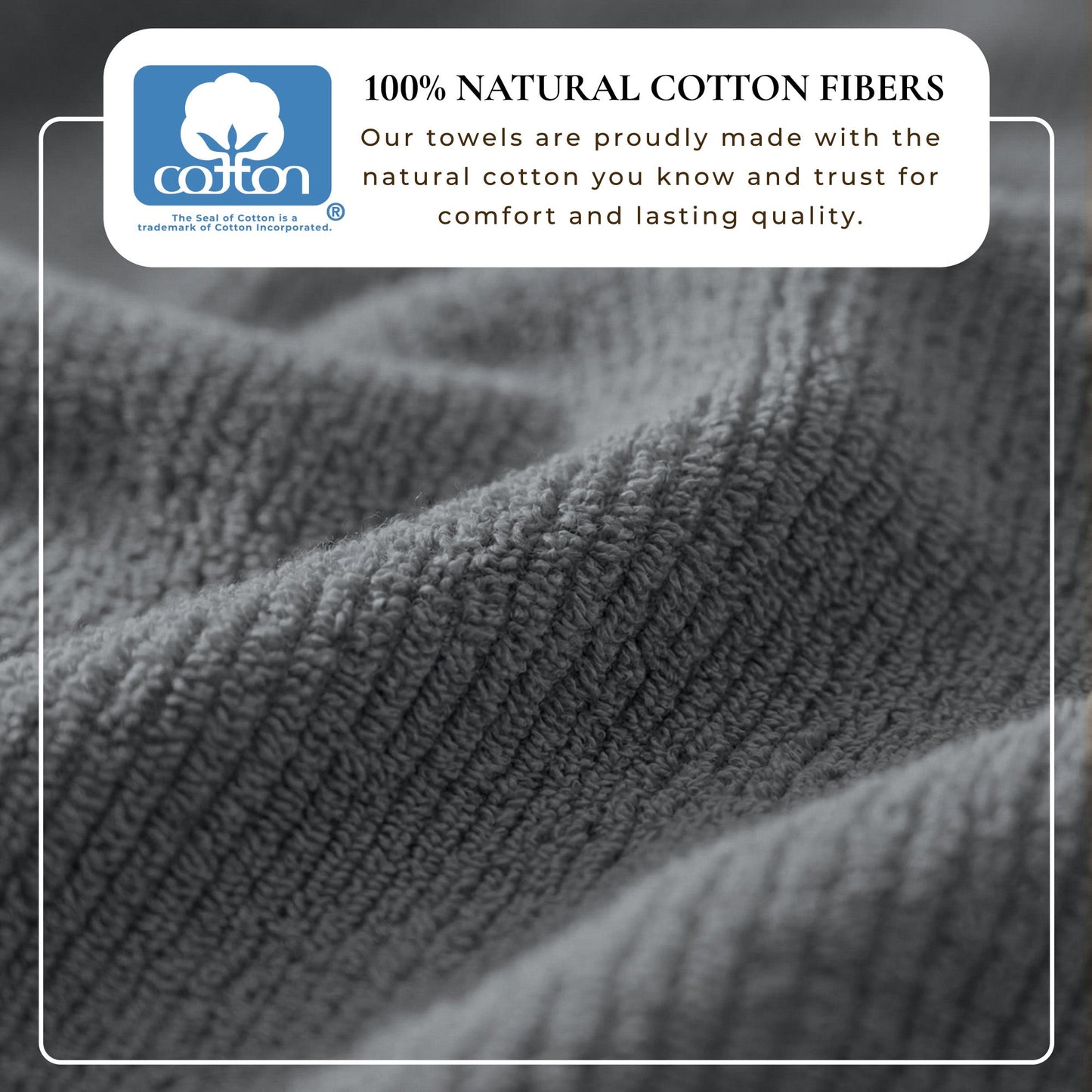 Turkish Cotton Ribbed 6-Piece Bath Towel Set - Georgiana Collection