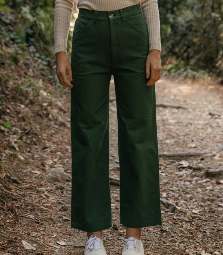 Dark Green Painter Pants
