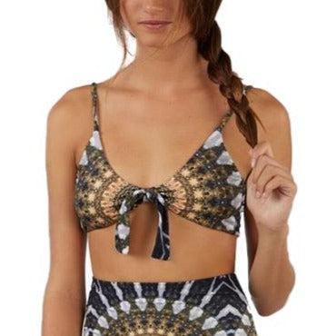 Printed Yoga Tie Top - Reversible