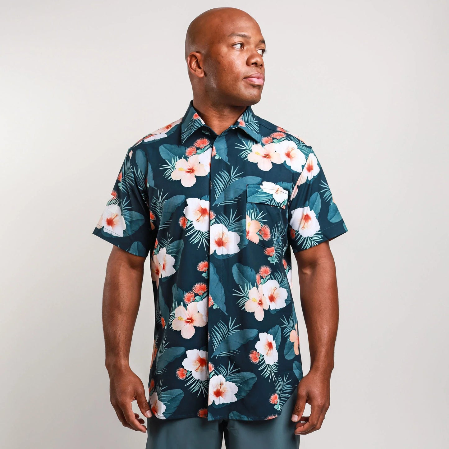 Hawaiian Shirt Rash Guard (Unisex) - Recycled