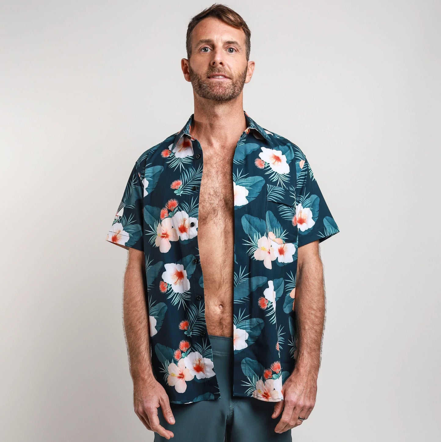 Hawaiian Shirt Rash Guard (Unisex) - Recycled