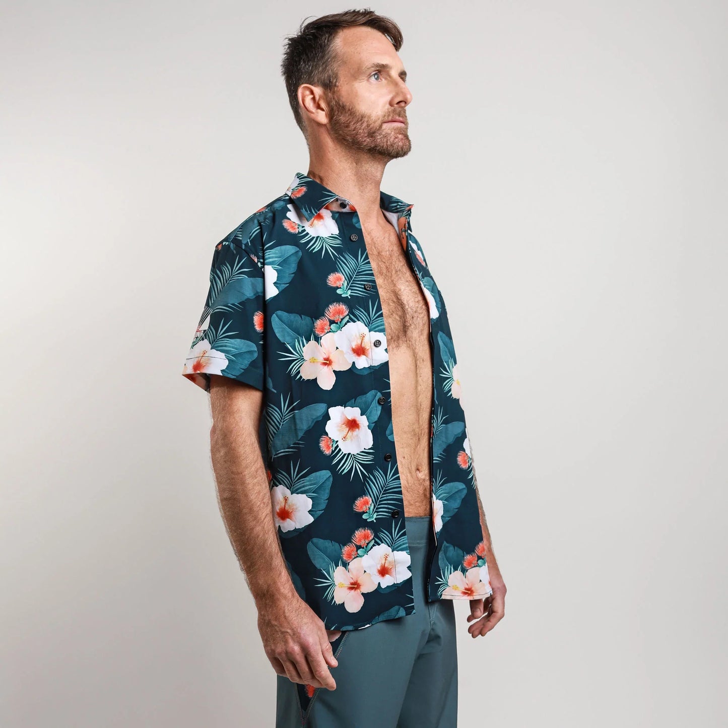 Hawaiian Shirt Rash Guard (Unisex) - Recycled