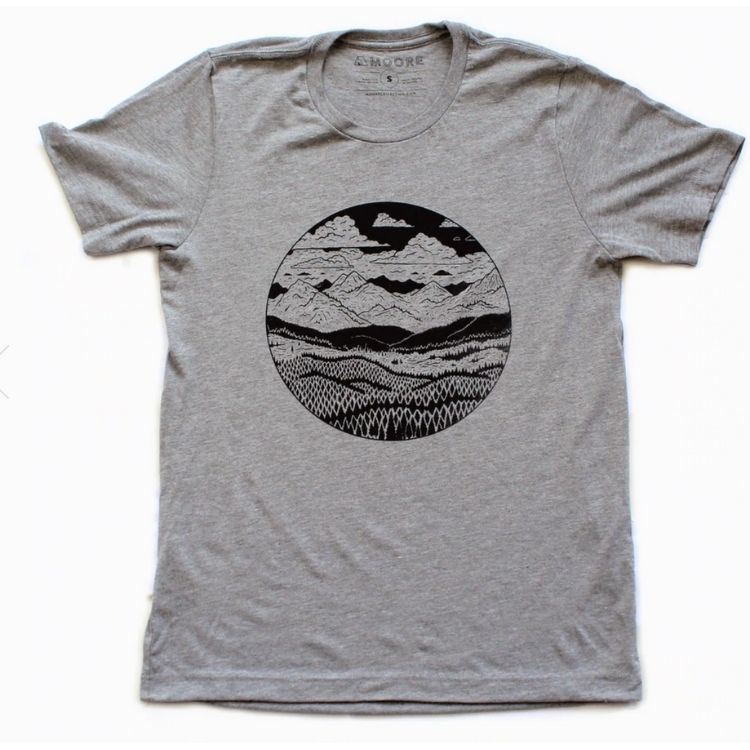 Gray Mountain Range Tee - Size M