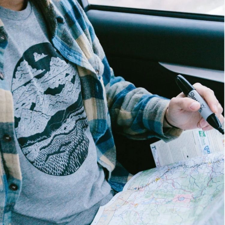 Gray Mountain Range Tee - Size M