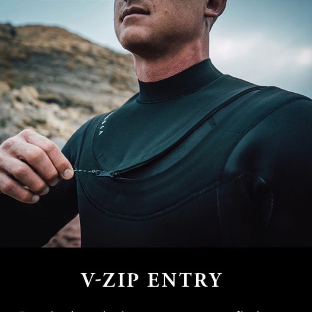 Vissla New Seas 5-4 Hooded V-Zip Wetsuit