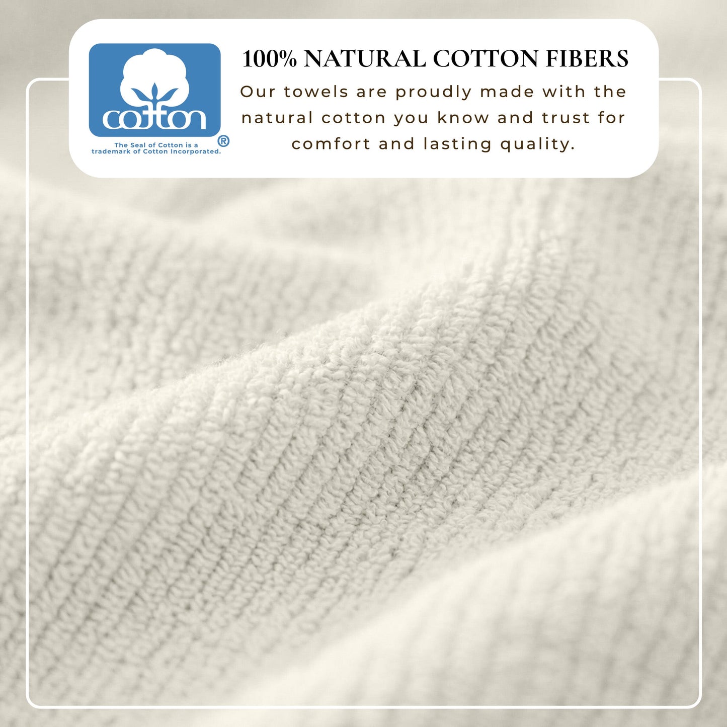 Turkish Cotton Ribbed 6-Piece Bath Towel Set - Georgiana Collection