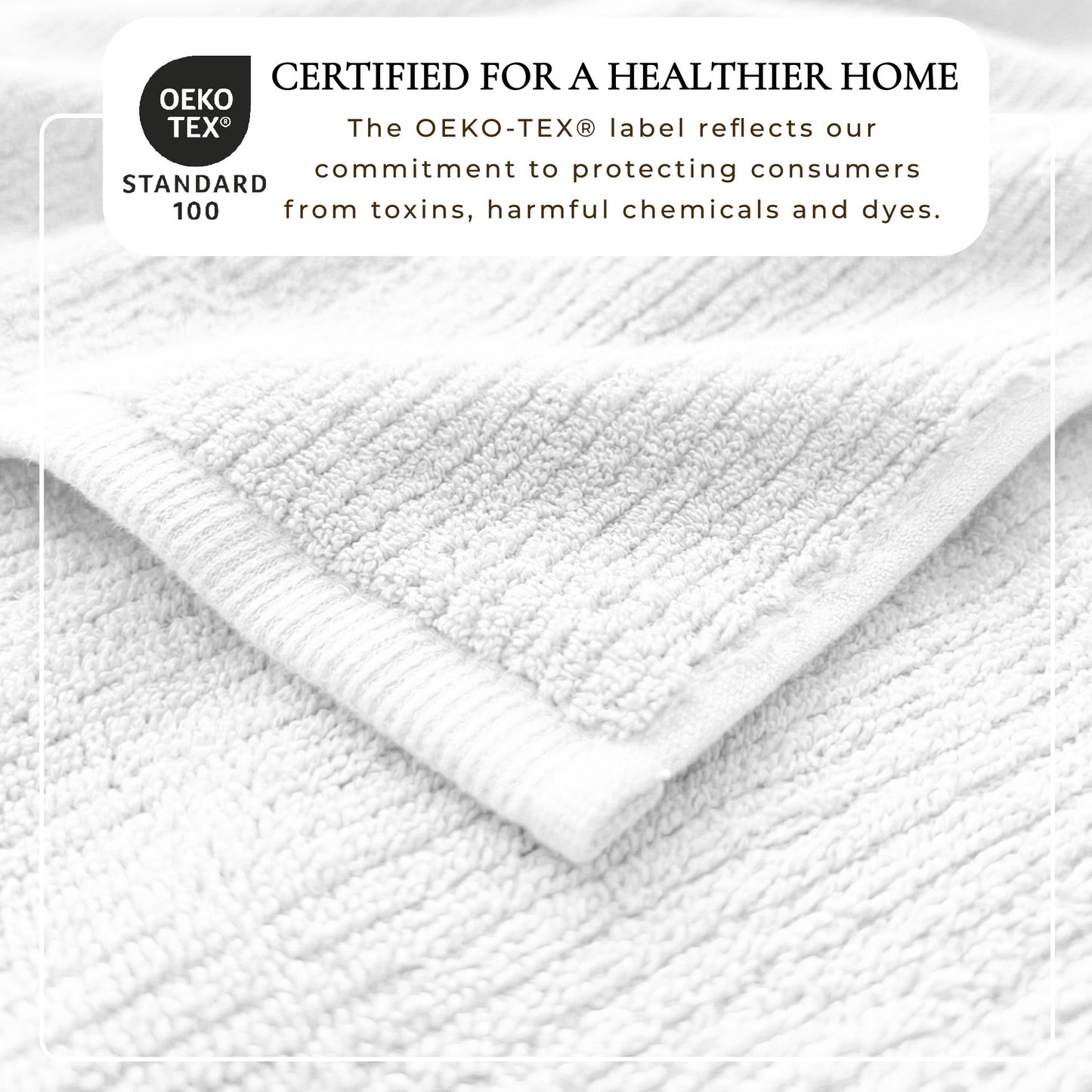 Turkish Cotton Ribbed 6-Piece Bath Towel Set - Georgiana Collection