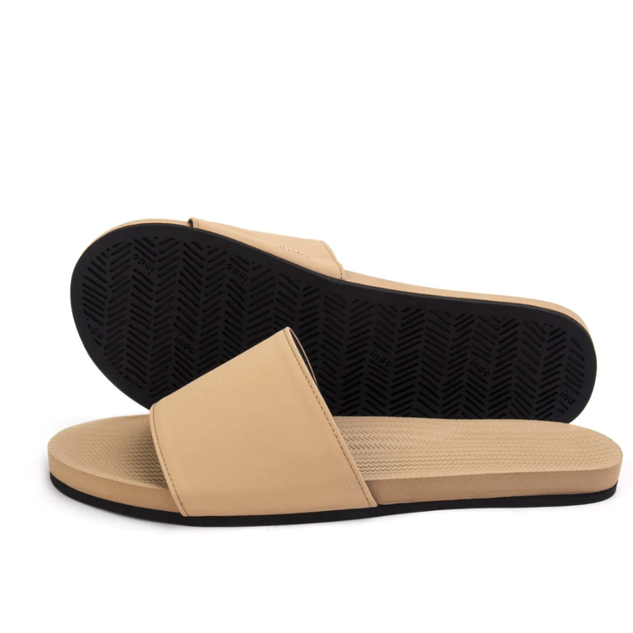 Women's Light Brown Eco-Friendly Slides