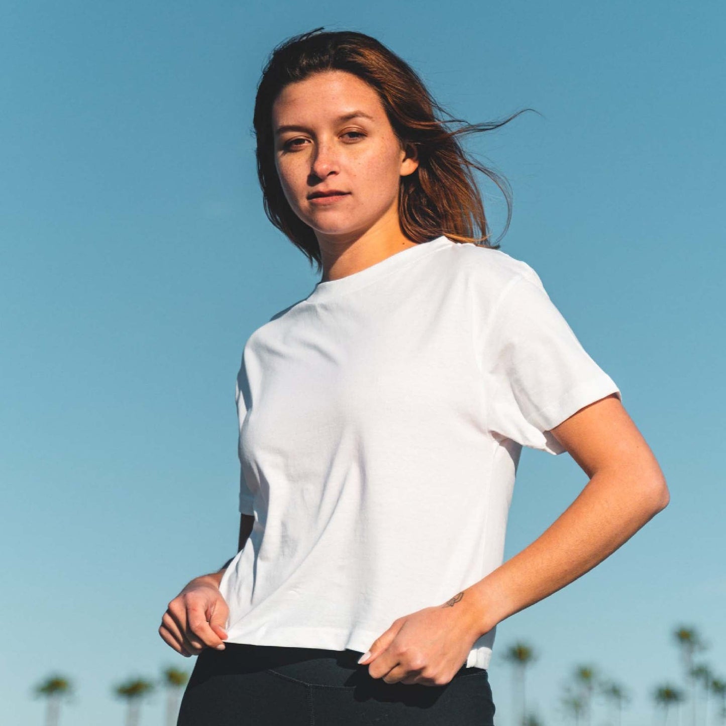 Women's Organic Cotton Boxy Tee - White