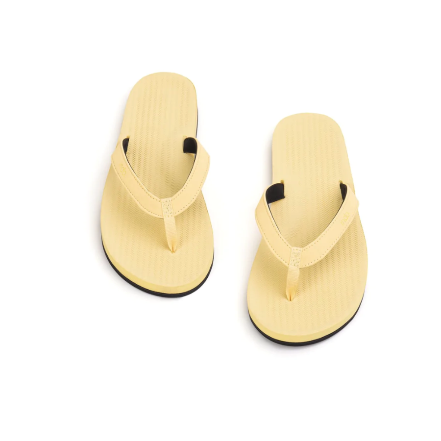 Women's Yellow Eco-friendly Flip Flops