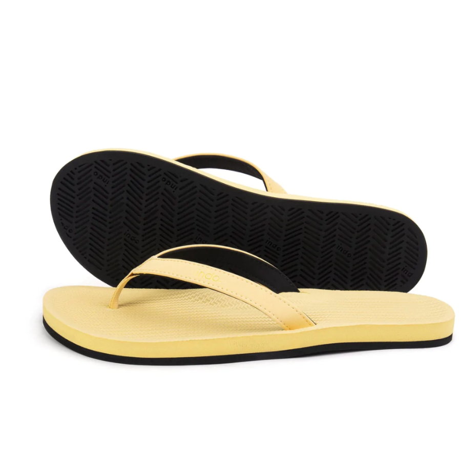 Women's Yellow Eco-friendly Flip Flops